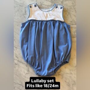 Lullaby set Blue Kids Romper bubble